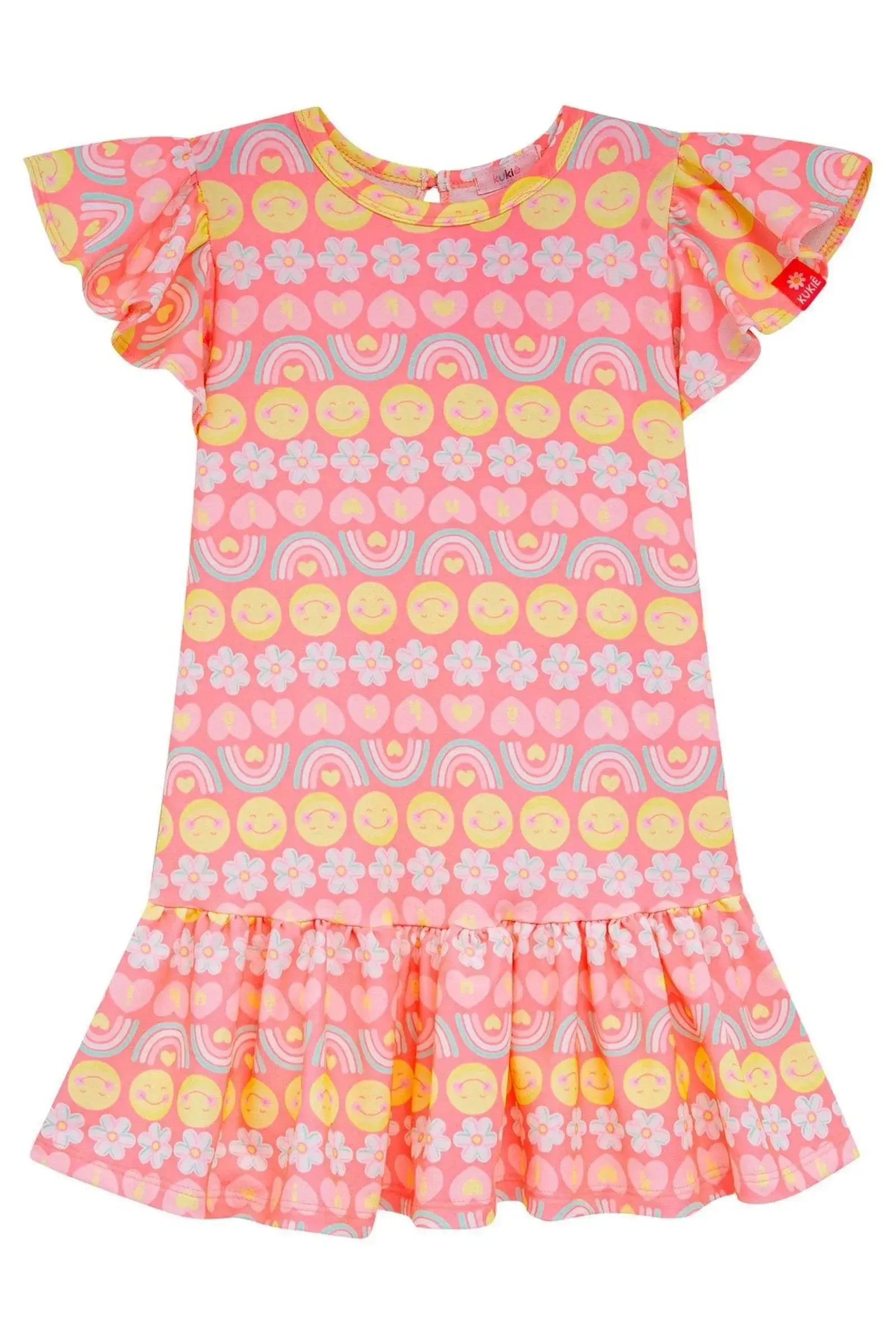Vestido em Molecotton 95082 Kukiê Infantil Menina