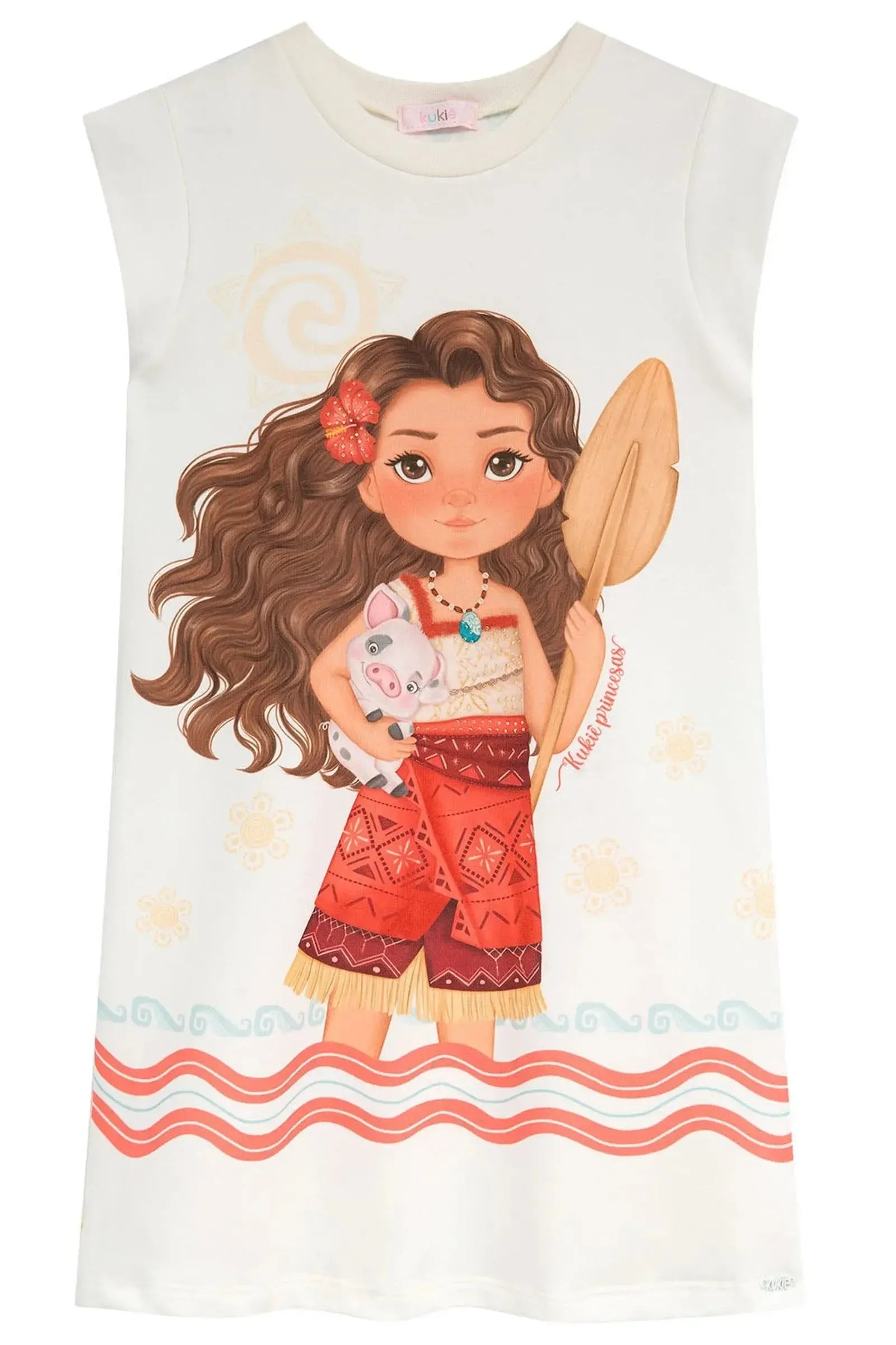 Vestido em Molecotton 96804 Kukiê Infantil Menina