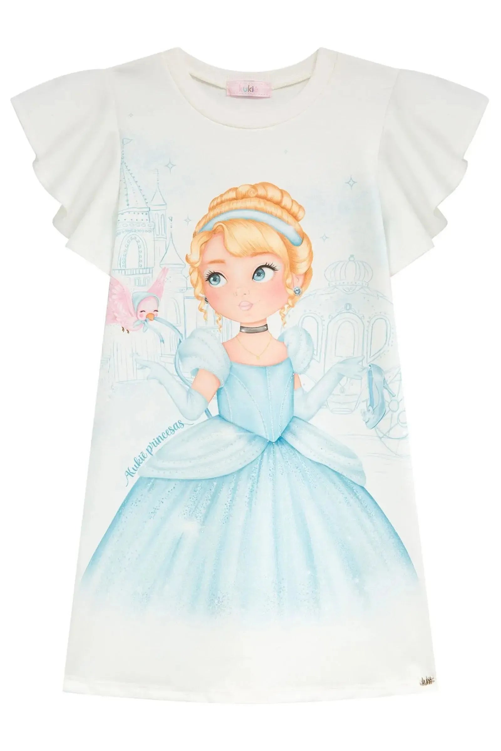 Vestido em Molecotton 96808 Kukiê Infantil Menina