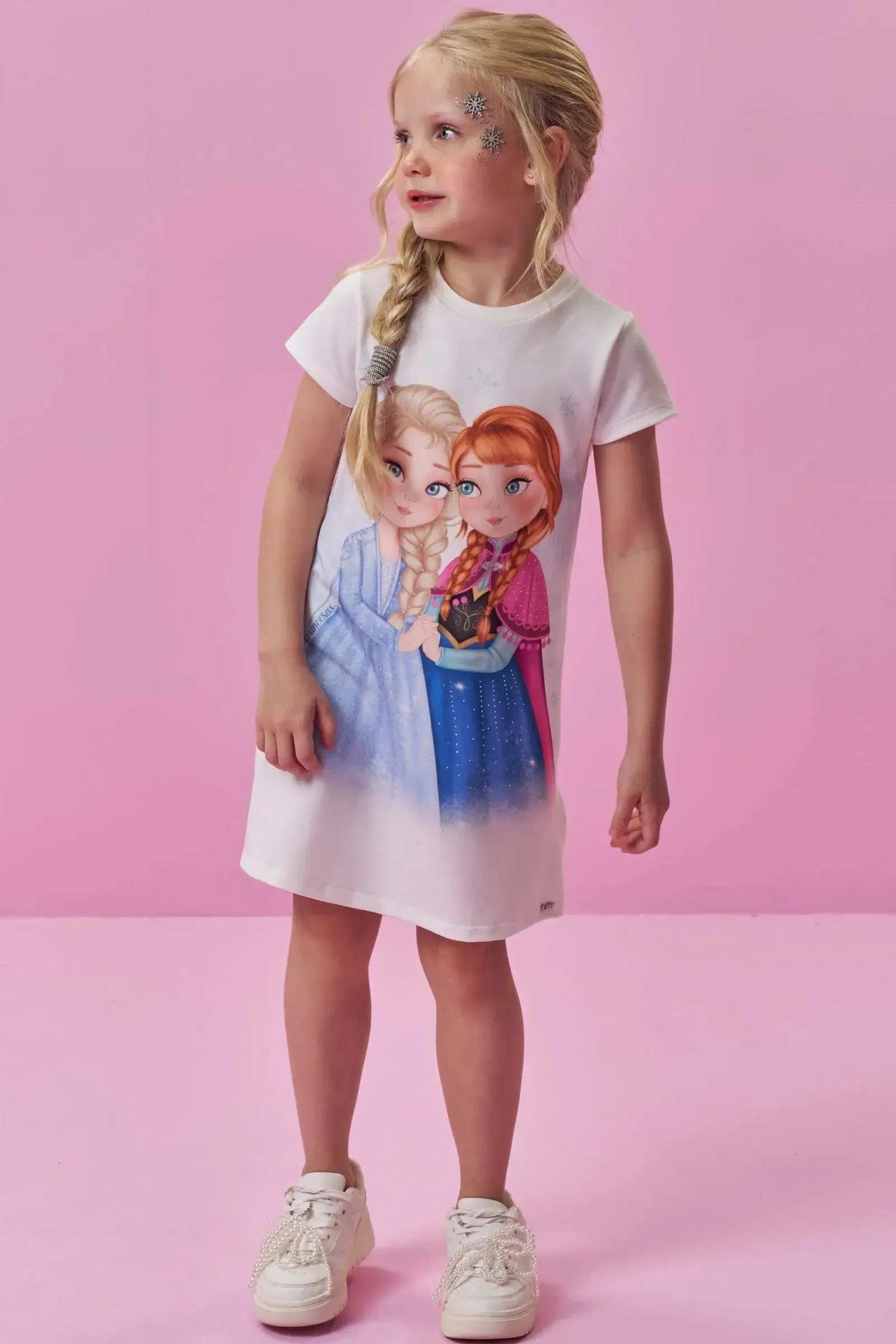 Vestido em Molecotton 96832 Kukiê Infantil Menina