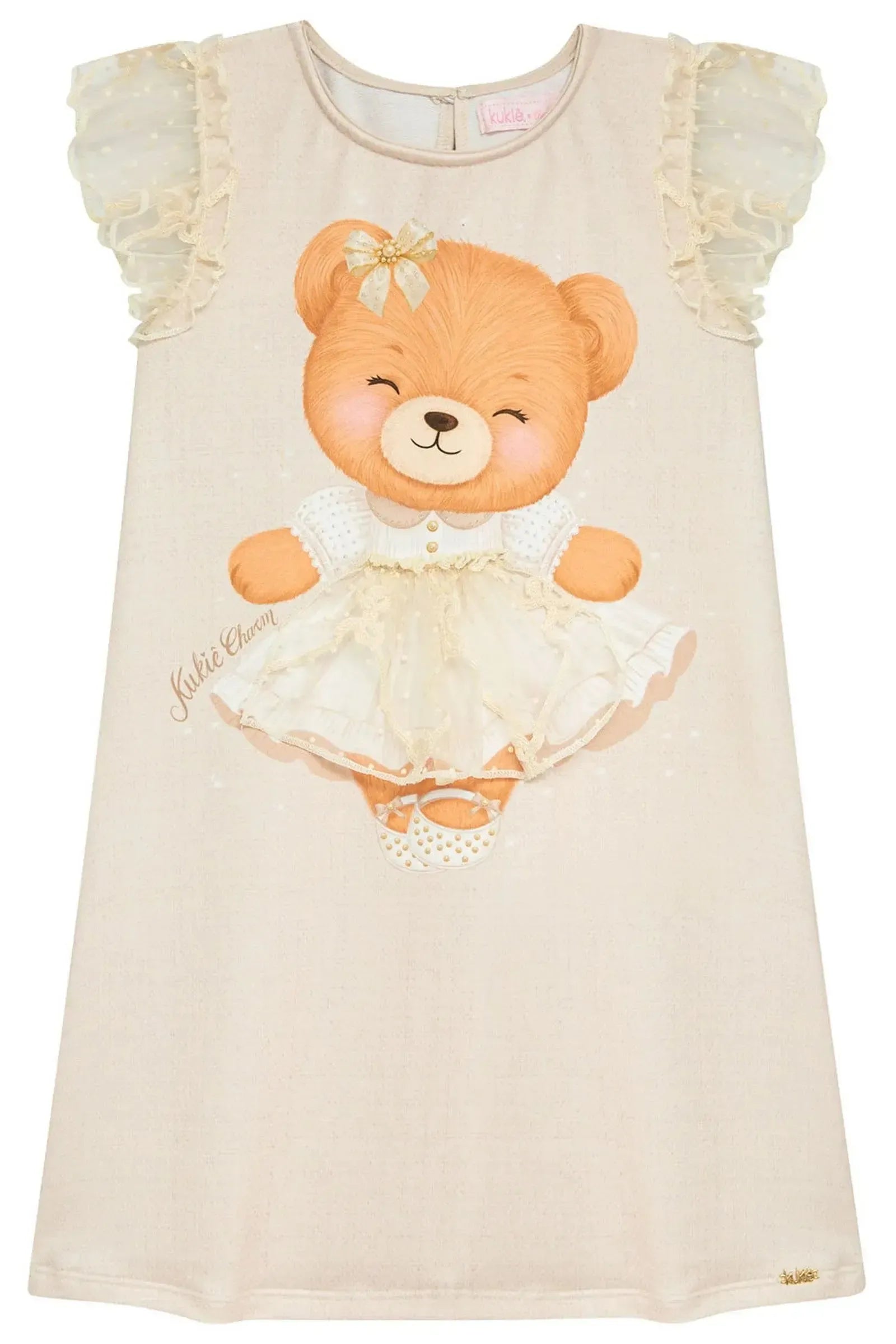 Vestido em Molecotton 97899 Kukiê Infantil Menina
