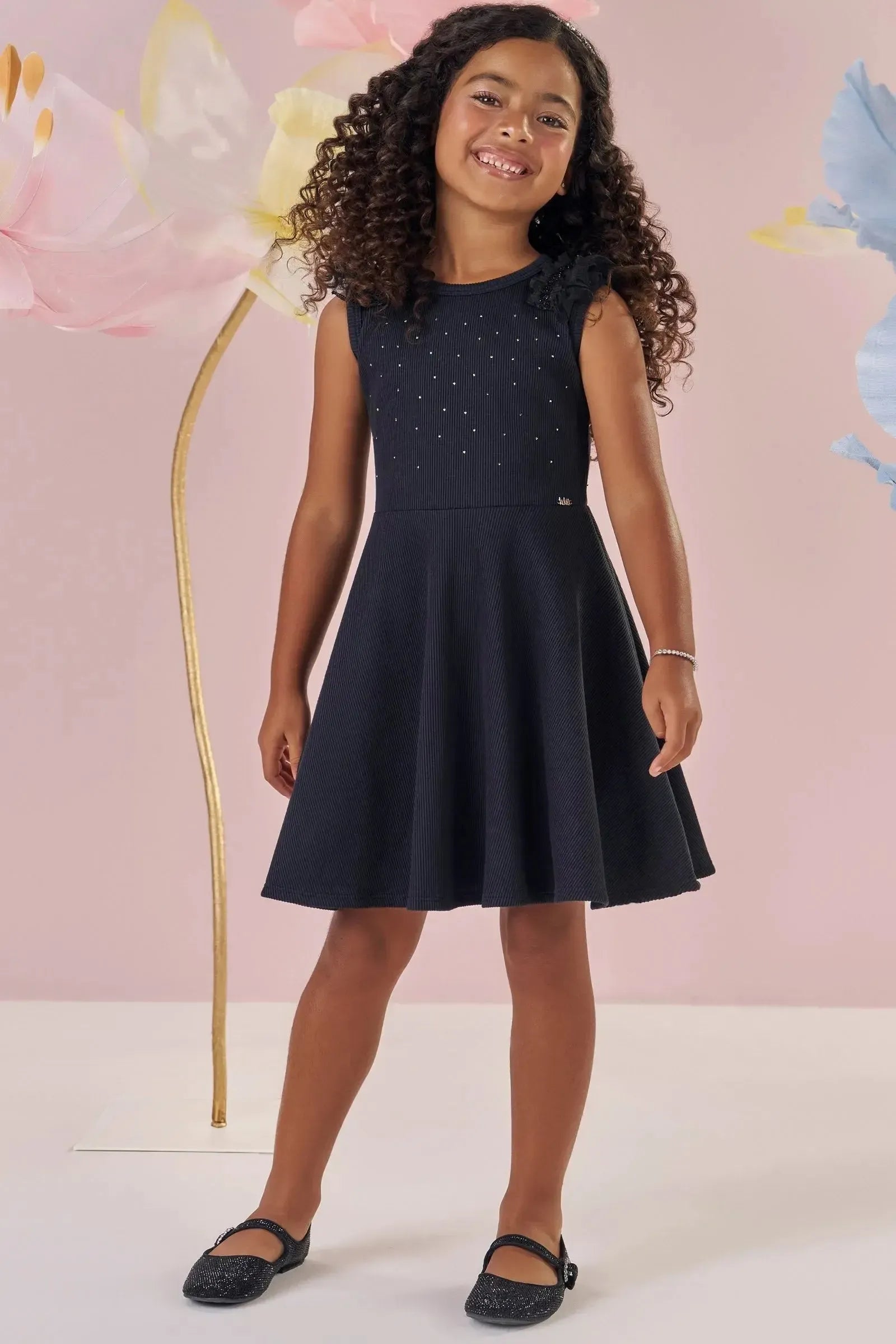 Vestido em Soft Line 86980 Kukiê Infantil Menina