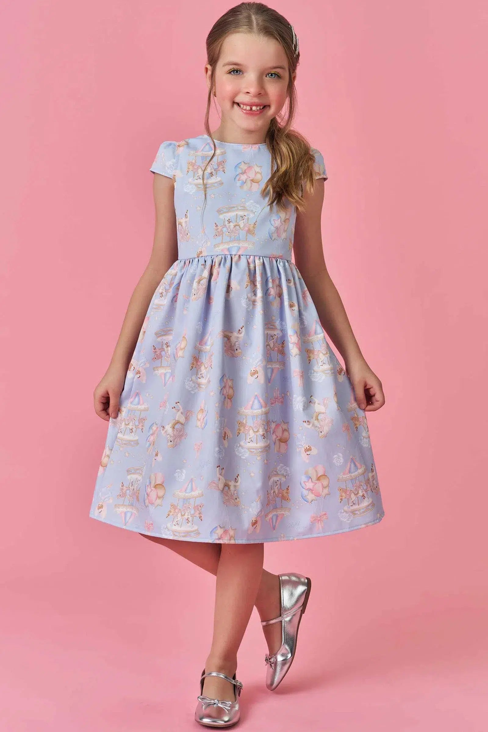 Vestido Infantil Menina em Super Cetim 82610 Kukiê