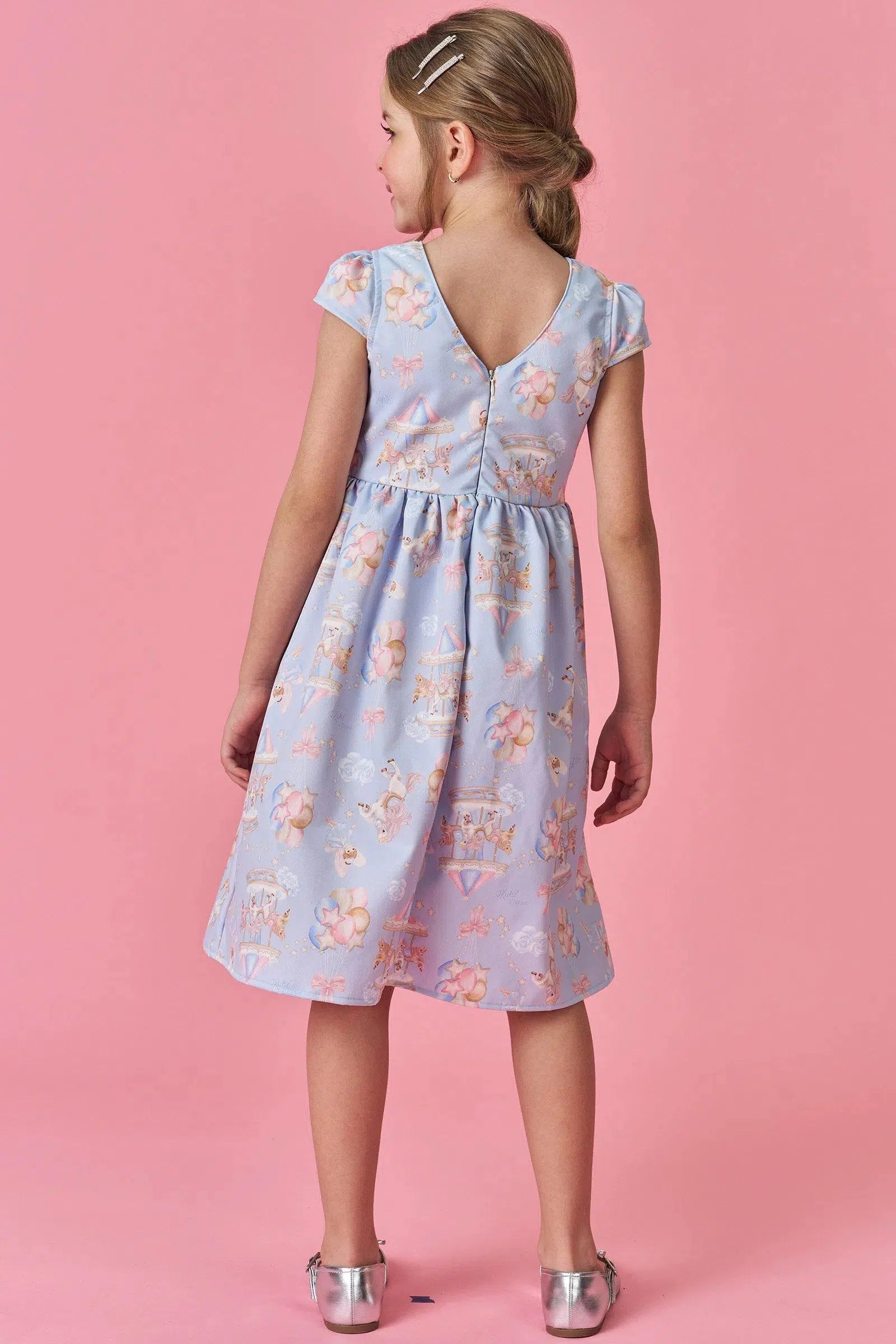 Vestido Infantil Menina em Super Cetim 82610 Kukiê