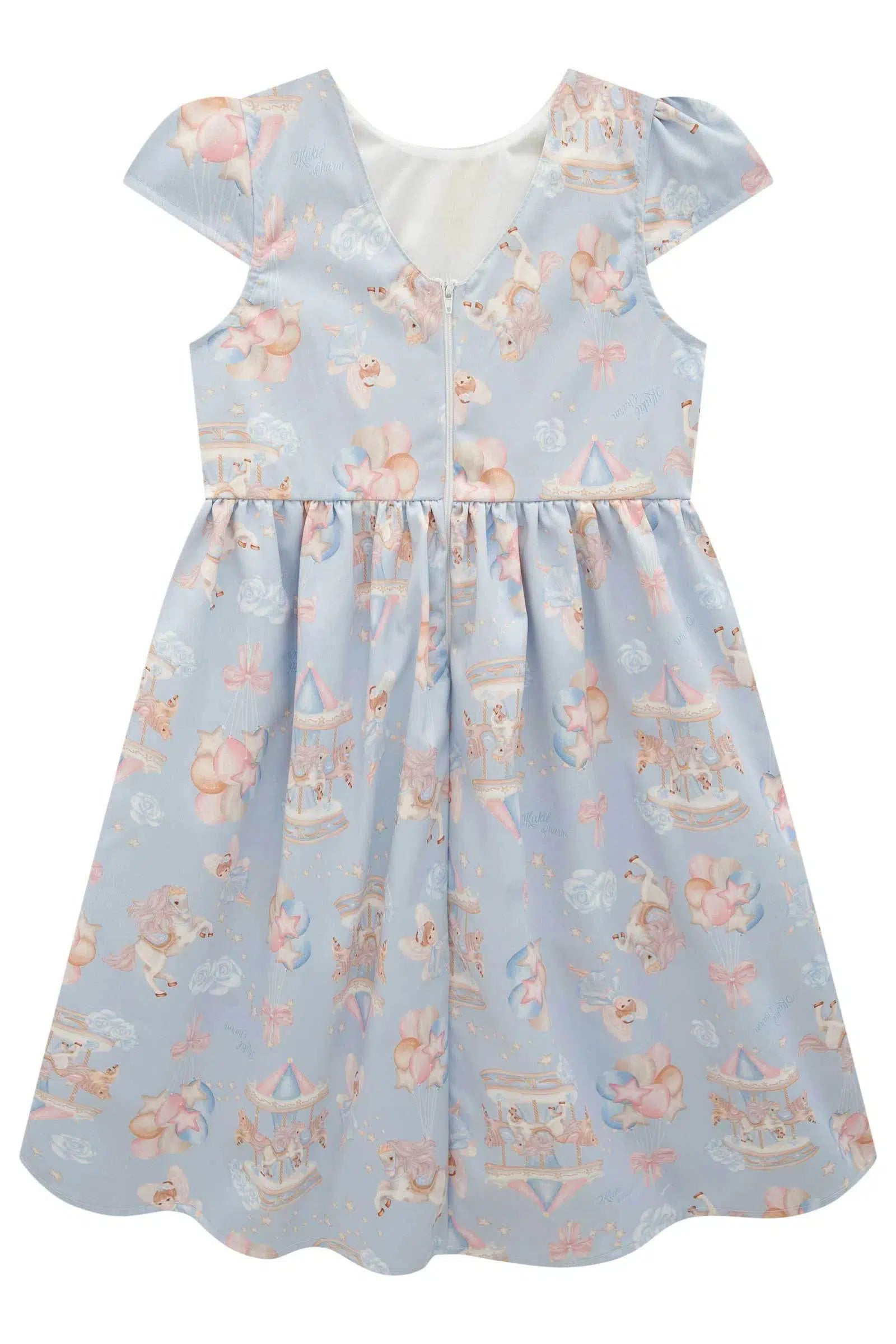 Vestido Infantil Menina em Super Cetim 82610 Kukiê