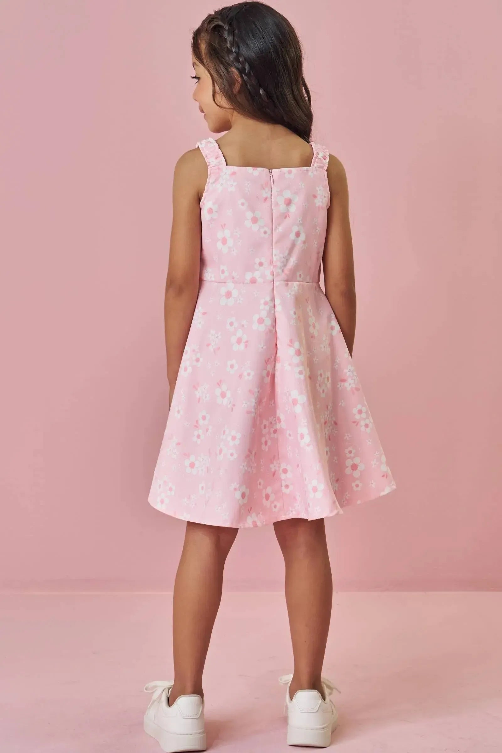 Vestido em Super Cetim 90282 Kukiê Infantil Menina