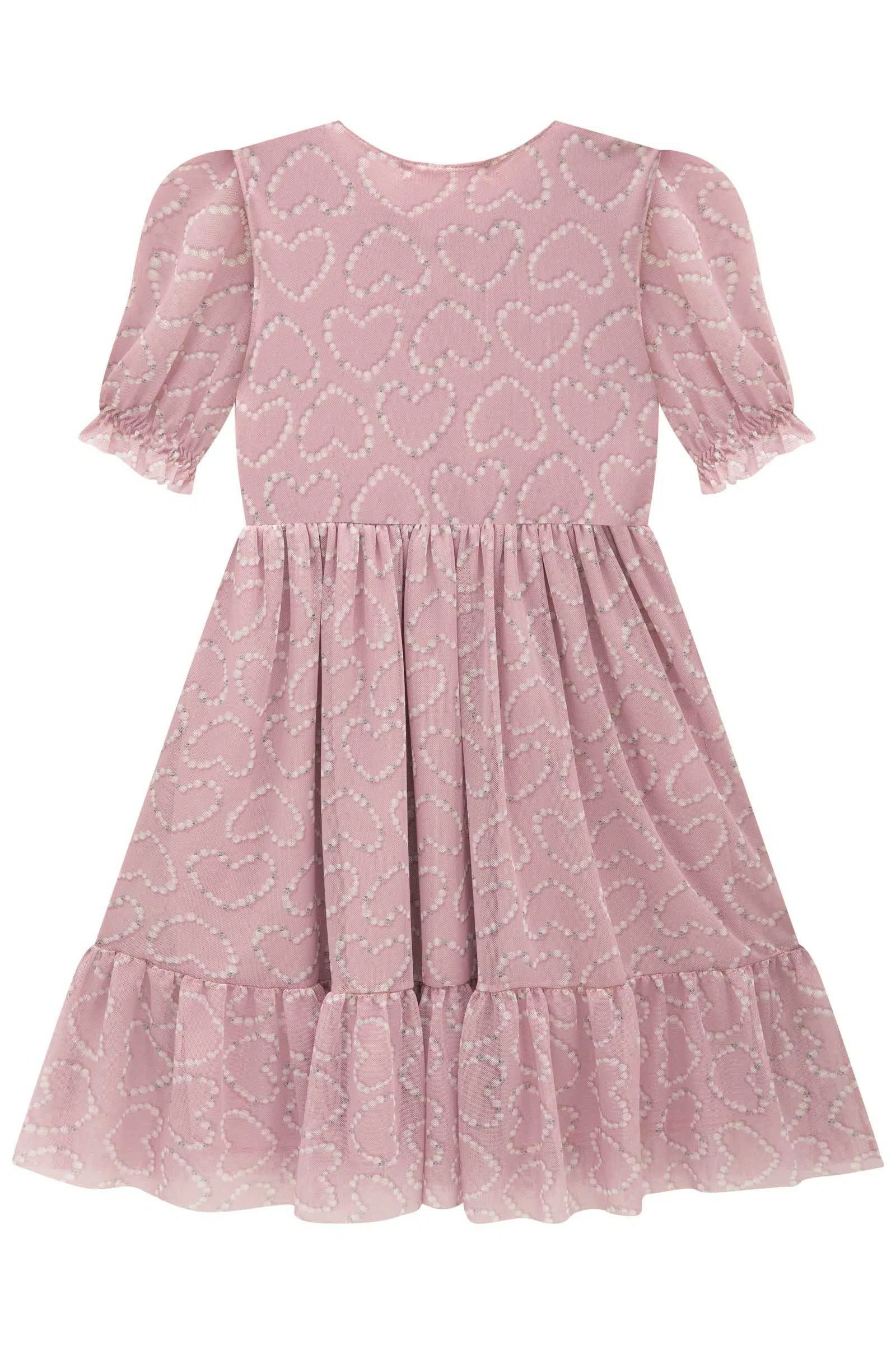 Vestido Infantil Menina em Tule com Elastano 82359 Kukiê