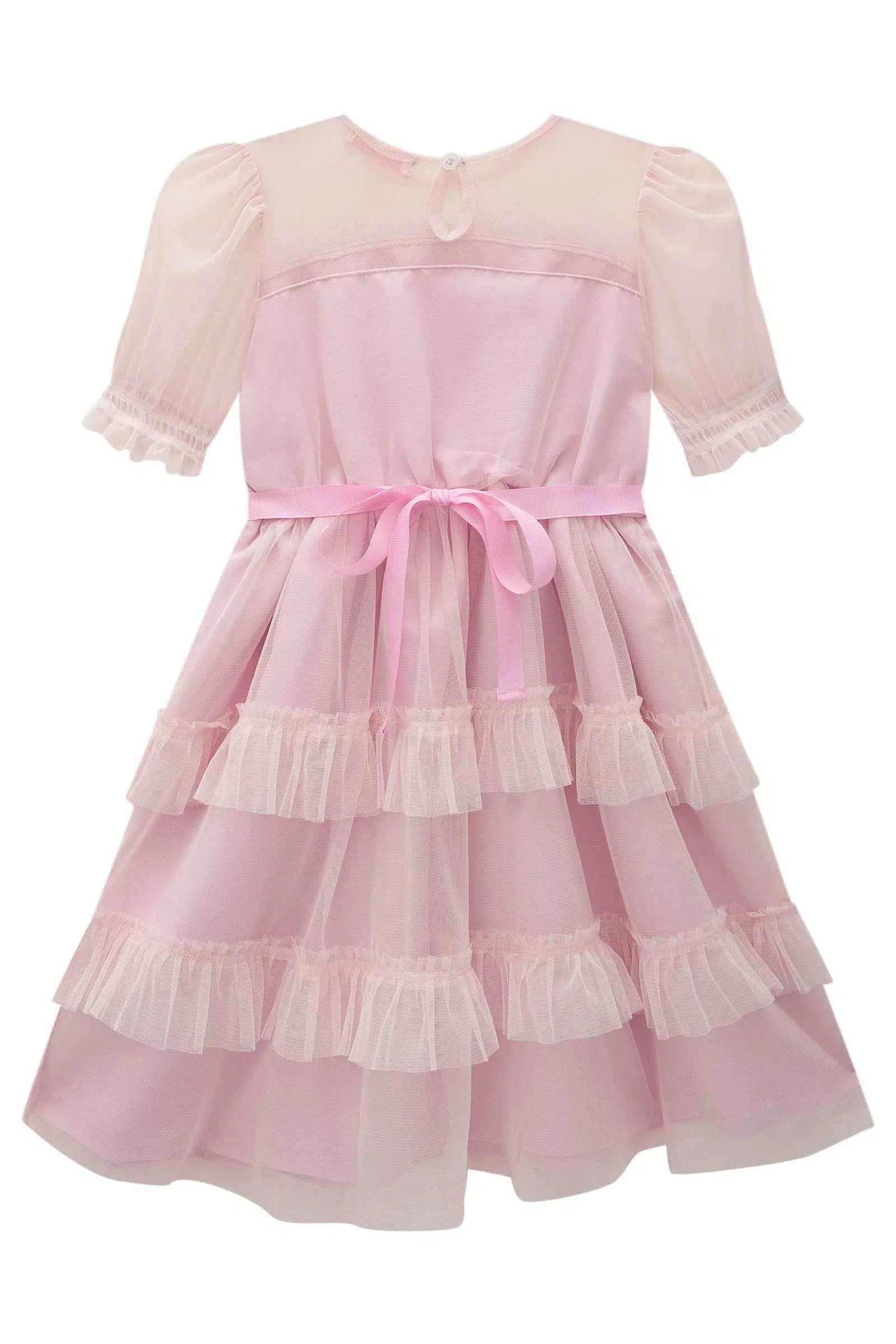 Vestido Infantil Menina em Tule com Elastano 82376 Kukiê