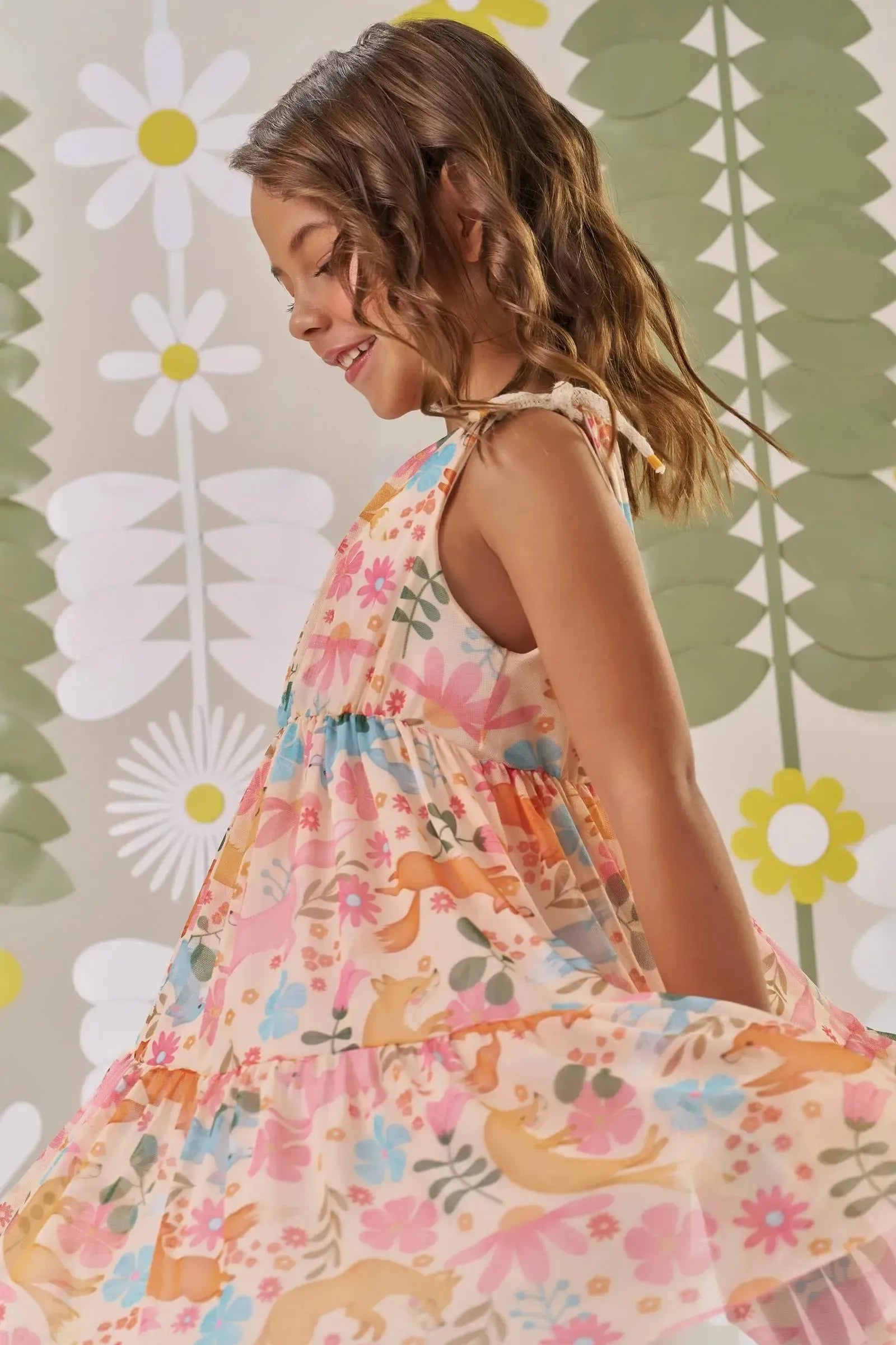 Vestido em Tule com Elastano 86489 Kukiê Infantil Menina