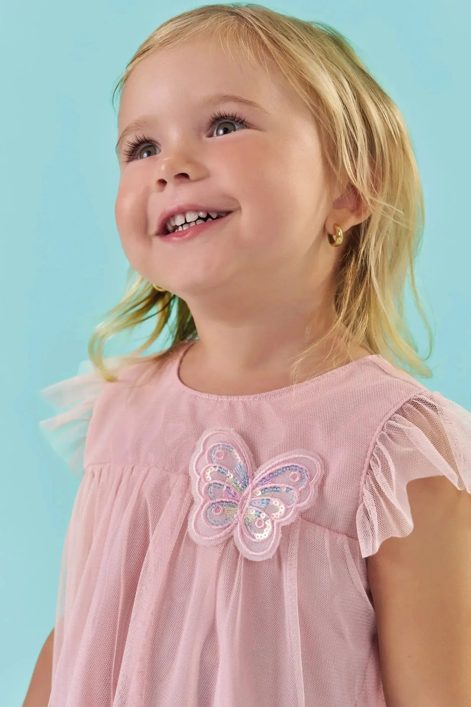 Vestido em Tule com Elastano 87557 Kukiê Bebê Menina