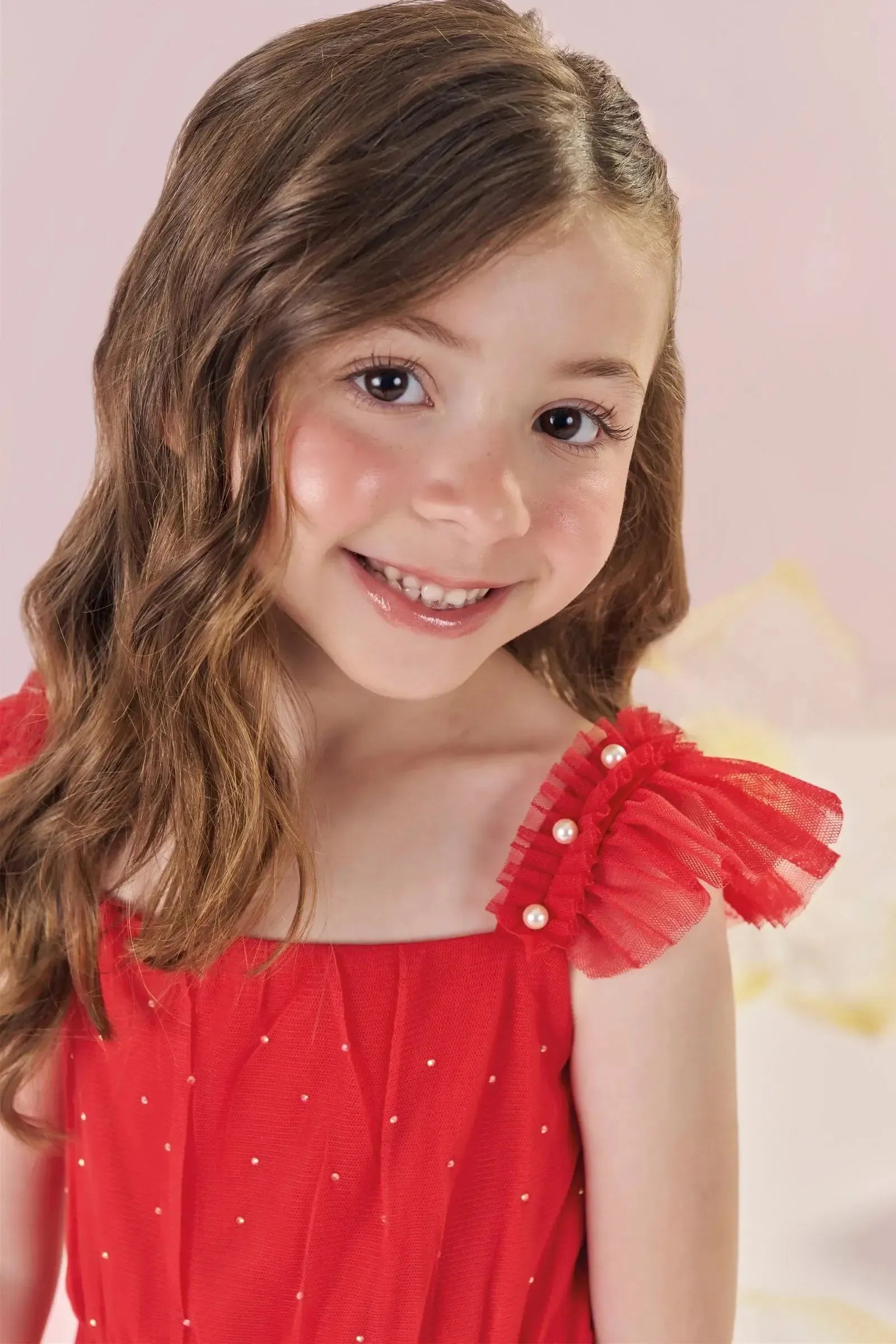 Vestido em Tule com Elastano 88351 Kukiê Infantil Menina