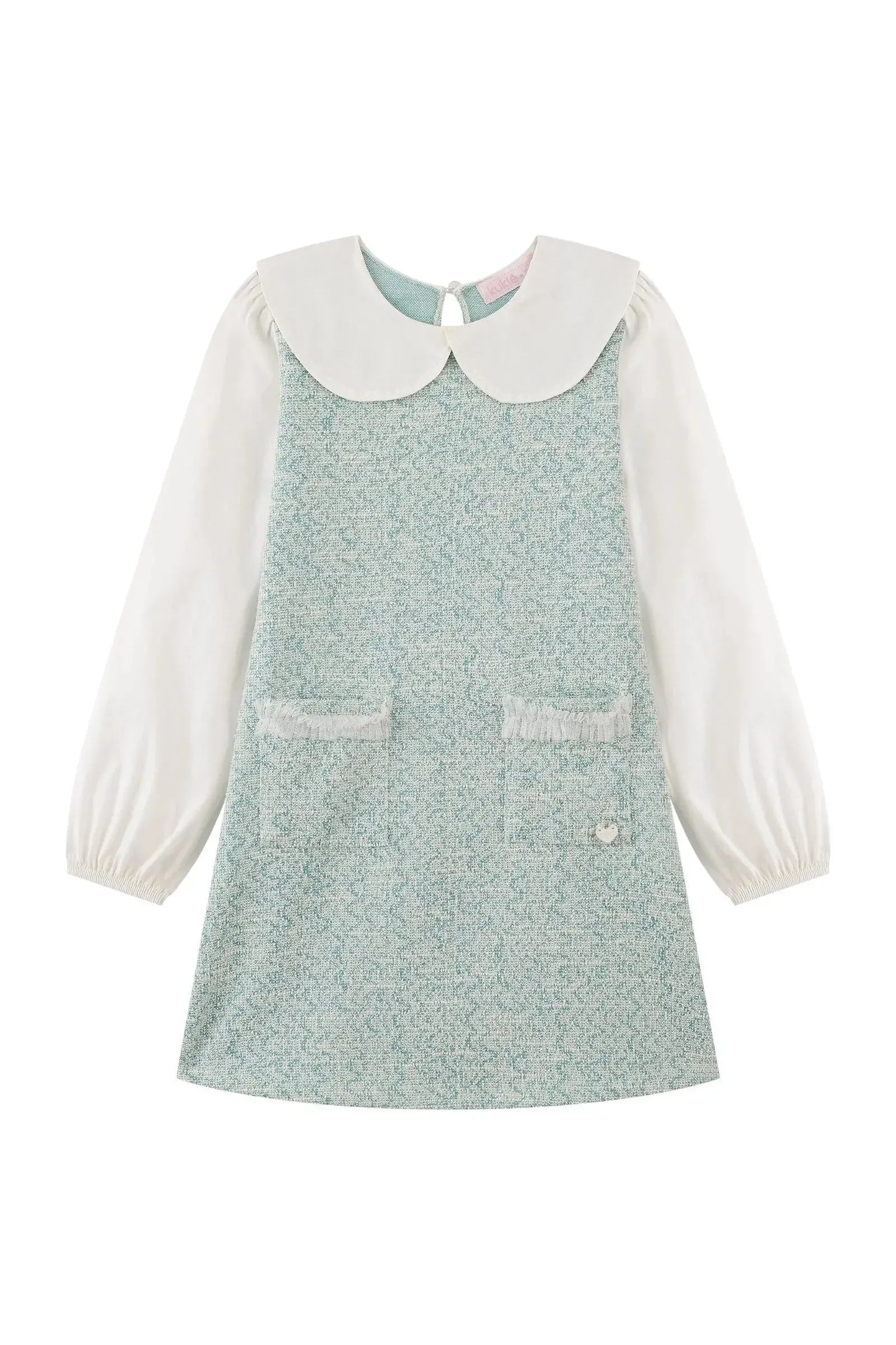 Vestido em Tweed Comfy 92082 Kukiê Infantil Menina